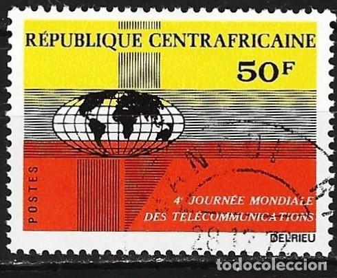 Sellos: Rep. Centroafricana 1972 - Mi 264 - YT 167 - D&iacute;a de las telecommunicaciones