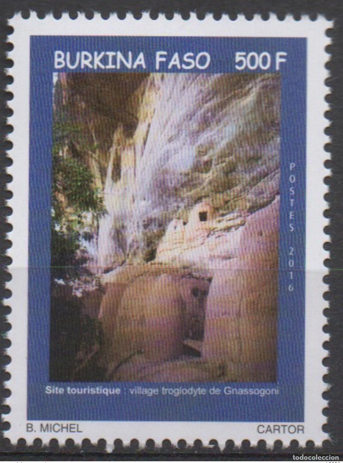 Sellos: Burkina Faso 2016 Sitio tur&iacute;stico pueblo troglodita de Gnassogoni 1 val. 5 MNH
