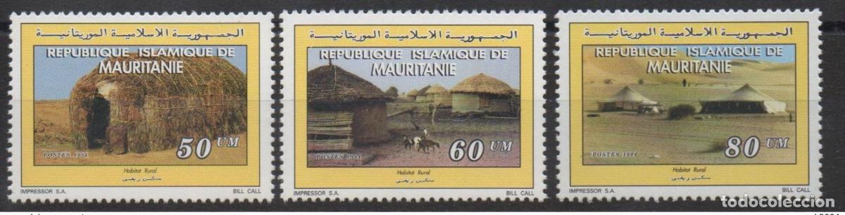 Sellos: Mauritania 1994 Mi. 1024-B1024 Vivienda rural Arquitectura caprino Fauna