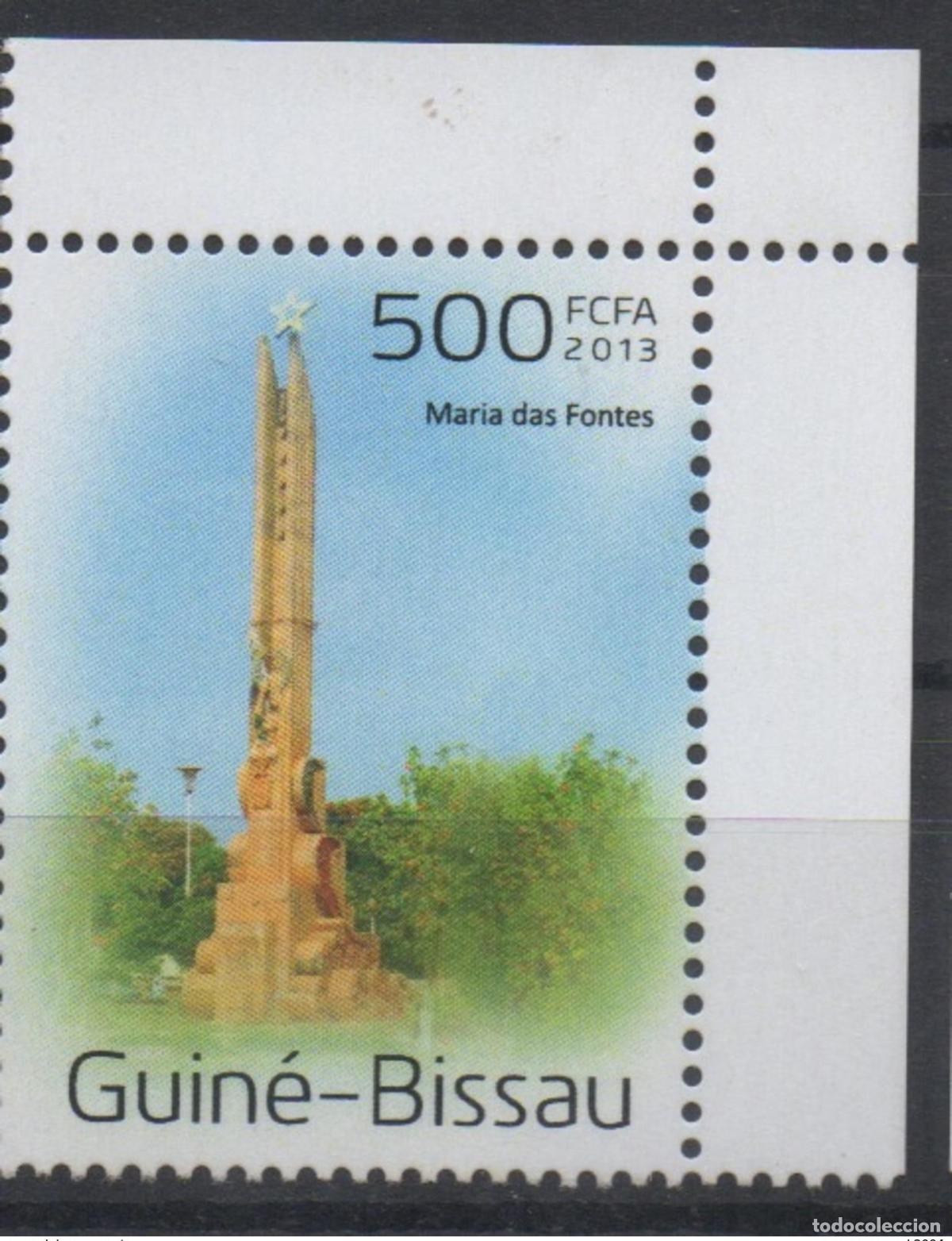 Sellos: Guinea-Bis&aacute;u 2013 Mi.? Arquitectura del monumento a Maria de Fontes