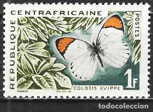 Sellos: Rep. Centroafricana 1963 - Mi 42 - YT 31 - Mariposa - MH*
