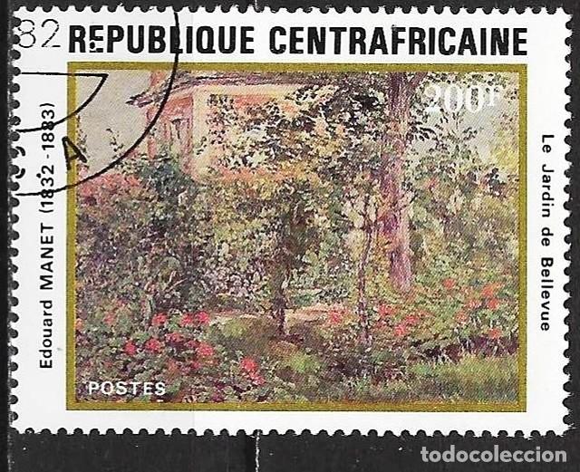 Sellos: Rep. Centroafricana 1982 - Mi 834 - YT 507 - Cuadro de Edouard Manet