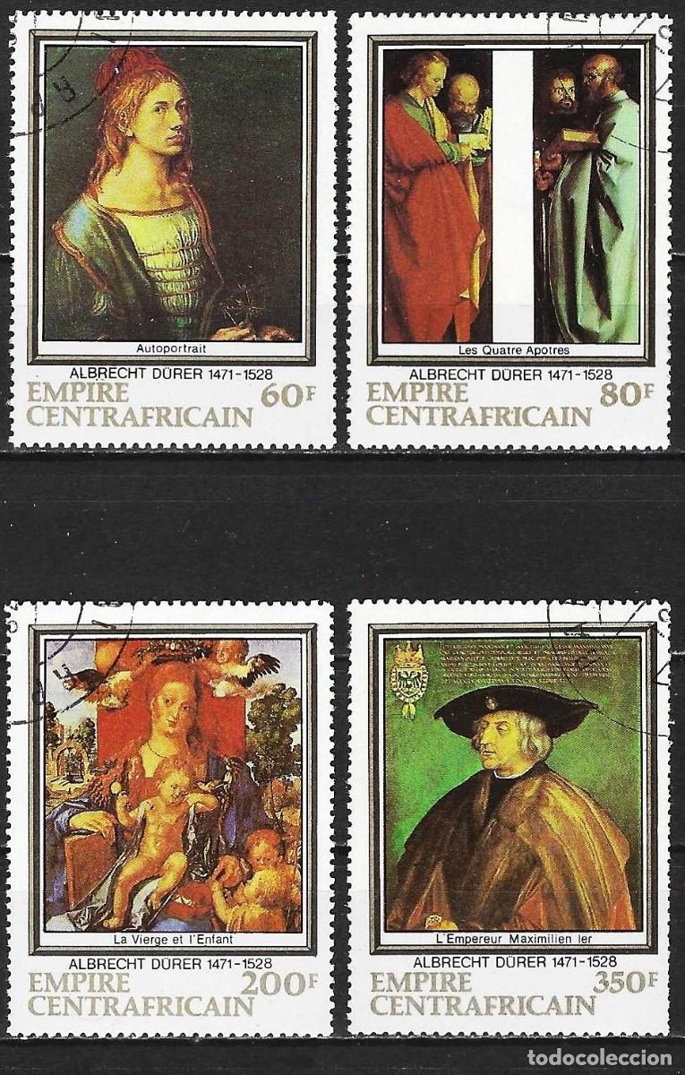 Sellos: Rep. Centroafricana 1978 - Mi 572 a 575 - YT 350 a 353 - Cuadros de Albrecht Durer