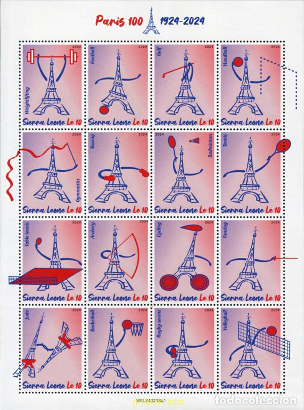 Sellos: 791747 MNH SIERRA LEONA 2024 33 JUEGOS OLIMPICOS DE VERANO - PARIS 2024