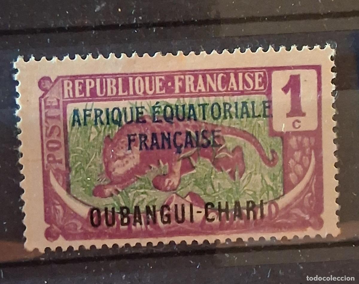 Sellos: FRANCIA, OUBANGUI-CHARI, 1922, CAT.YT.43.