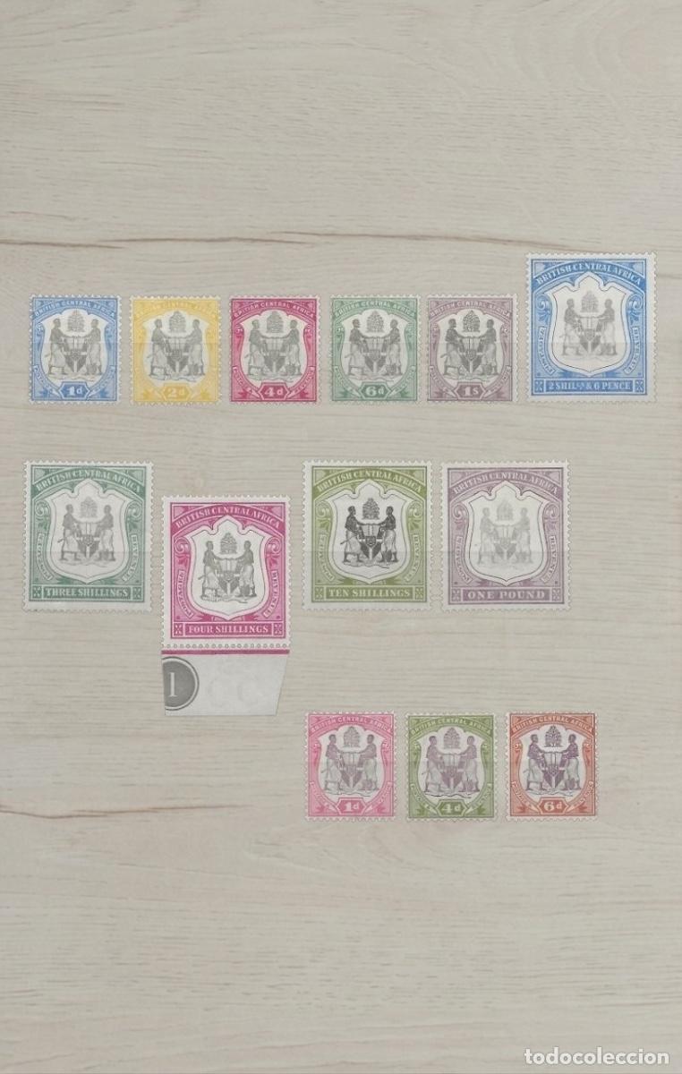 Sellos: Lote 13 Sellos British Central Africa - Valores Altos hasta 1 Pound - Nuevos