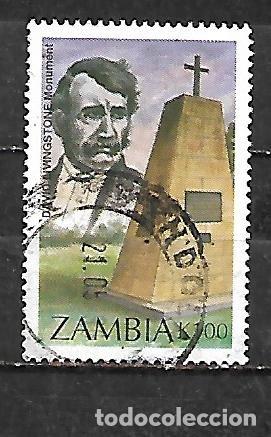Sellos: 1996: ZAMBIA Monumentos nacionales - David Livingstone y monumento (usado)