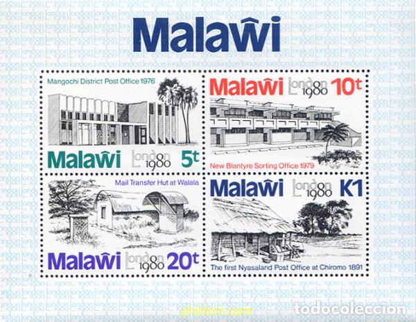 Sellos: 340284 MNH MALAWI 1980 LONDON 80. EXPOSICION FILATELICA INTERNACIONAL