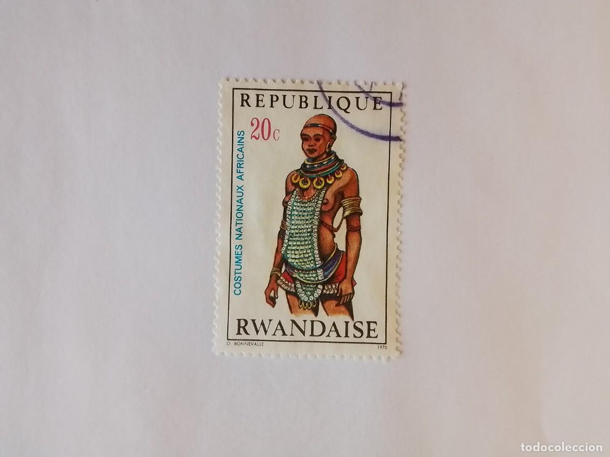 Sellos: A&Ntilde;O 1970 RUANDA SELLO USADO