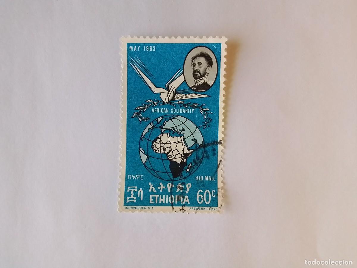 Sellos: A&Ntilde;O 1963 ETIOP&Iacute;A SELLO USADO