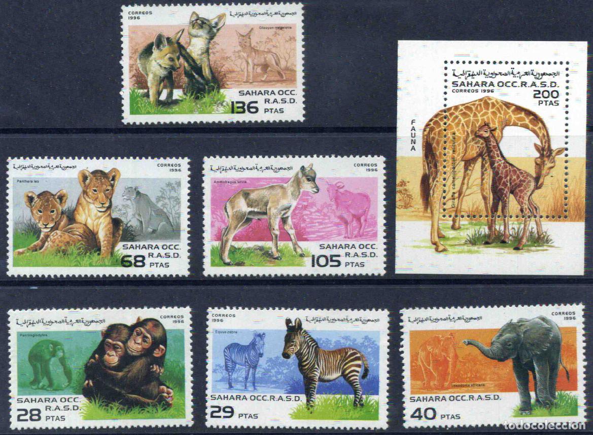 Sellos: RASD - Sahara Occ. 1996 Fauna africana (nuevos)
