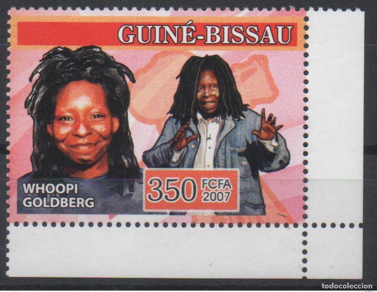 Stamps: Guinea-Bis&aacute;u 2007 Mi. 3461 Whoopi Goldberg Actriz Cine Hollywood