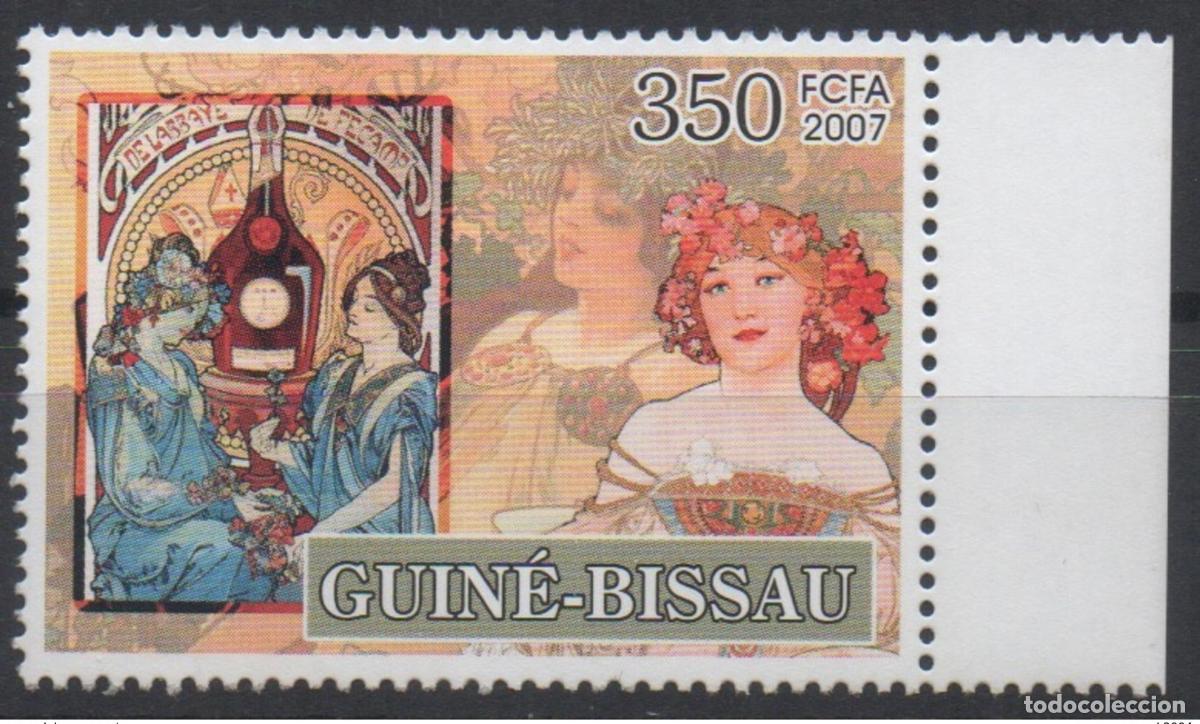 Stamps: Guinea-Bis&aacute;u 2007 Mi. 3536 Alfons Mucha Jugendstil Arte Pintura