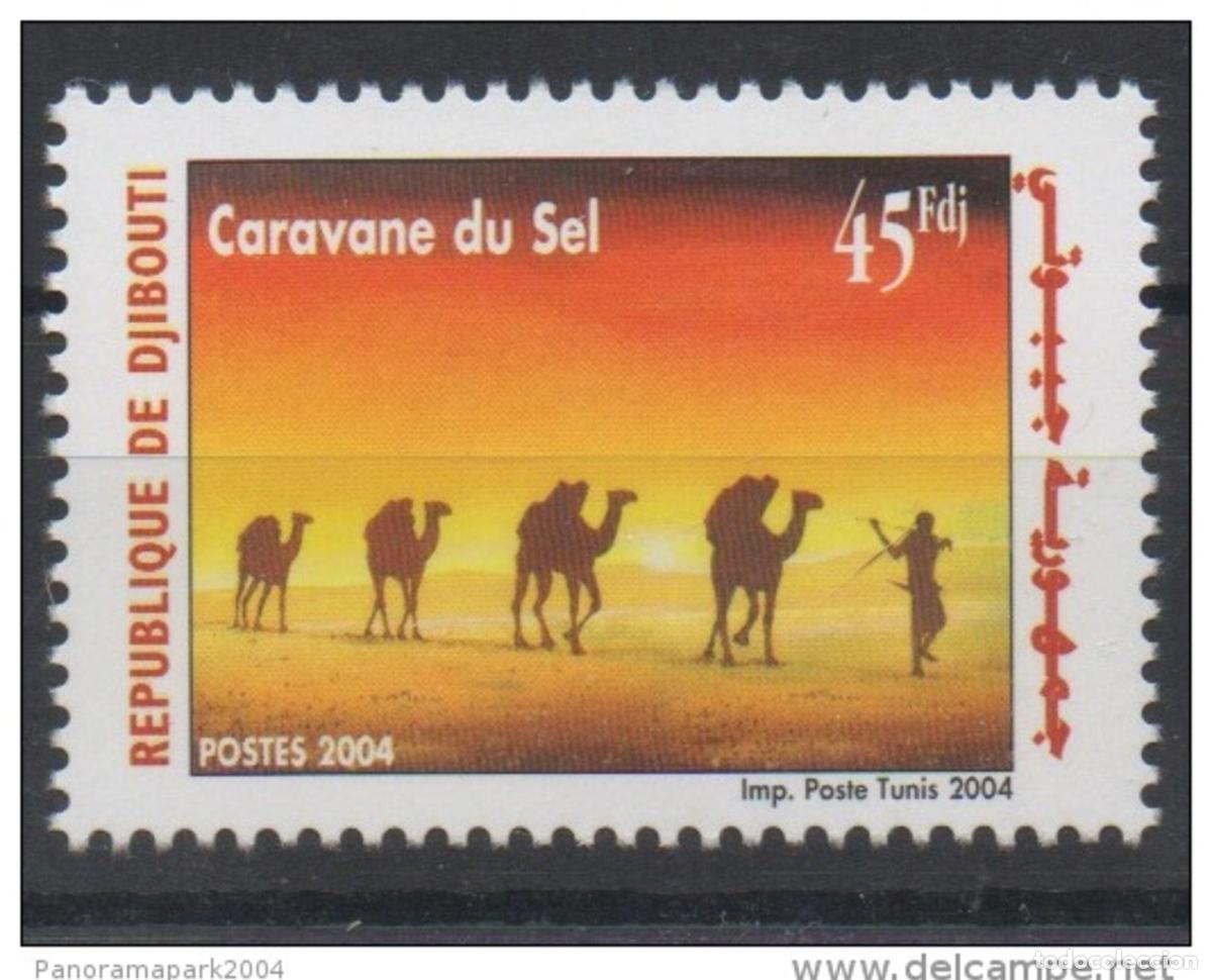 Stamps: Yibuti 2004 Mi. 798 ** nuevo el Caravane du Sel Cameaux Faune MNH RARE