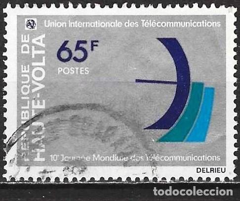 Sellos: Alto Volta 1978 - Mi 715 - YT 456 - D&iacute;a de las Telecomunicaciones