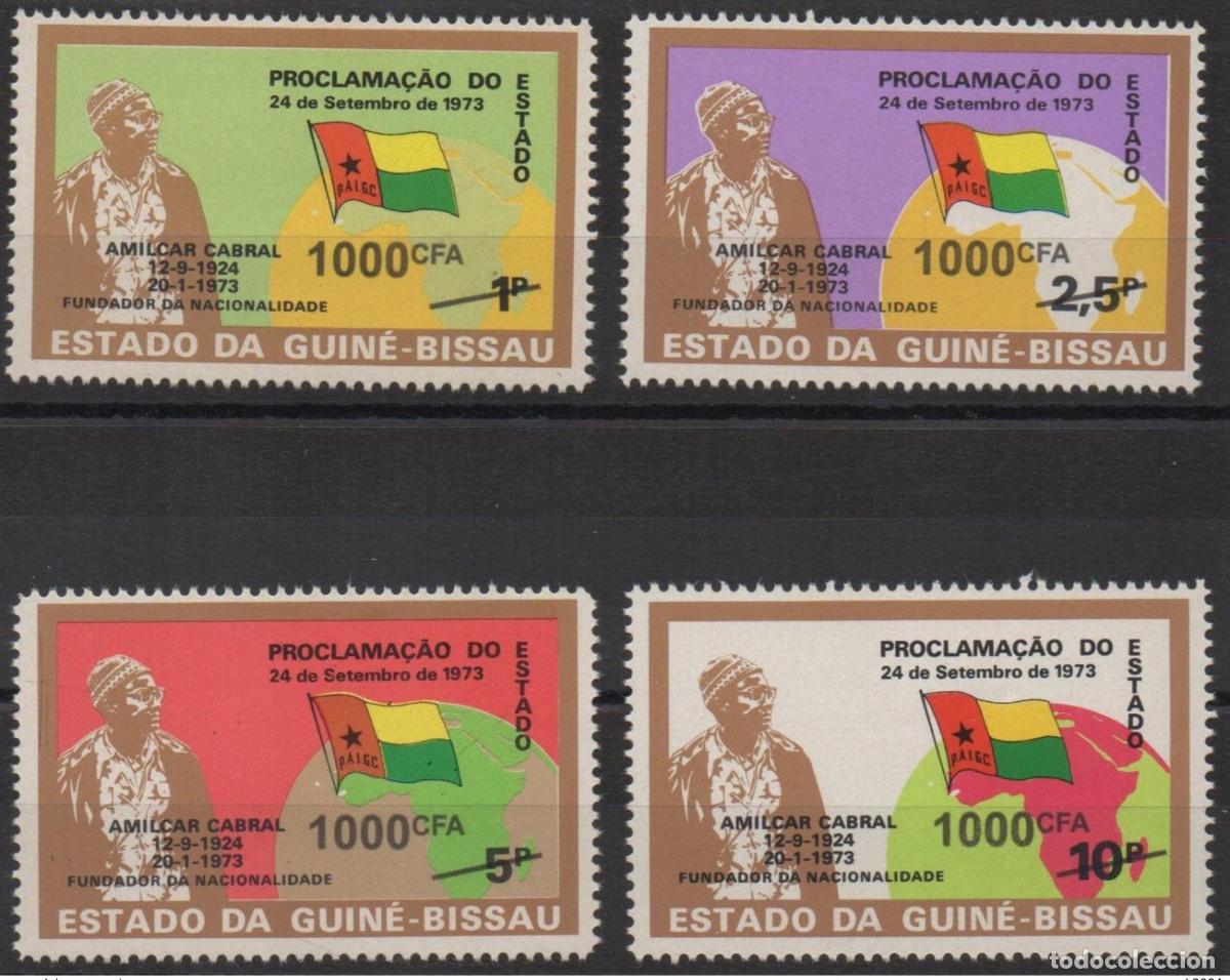 Sellos: Guinea-Bissau Guinea &iquest;RECARGO 2016? Historia banderas pol&iacute;tica mapa bandera