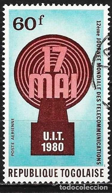 Sellos: Togo 1980 - Mi 1453 - YT A 427 - La U.I.T. ( A&eacute;reo )