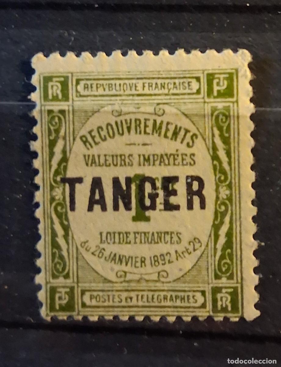 Sellos: T&Aacute;NGER, 1918, CAT.YT.42 TASAS.