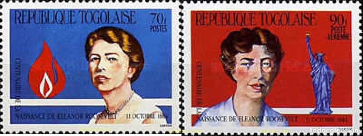 Sellos: 365600 MNH TOGO 1984 CENTENARIO DEL NACIMINETO DE ELEONOR ROOSEVELT