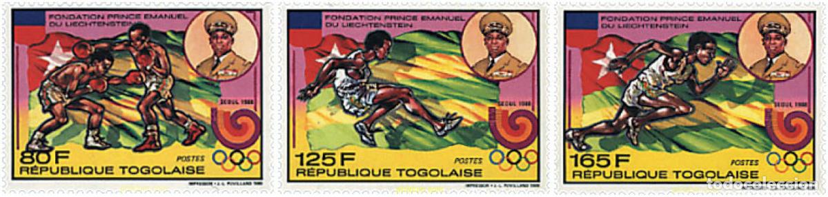 Sellos: 51842 MNH TOGO 1989 24 JUEGOS OLIMPICOS VERANO SEUL 1988 - FUNDACION PRINCIPE EMMANUEL DE LIECHTENS