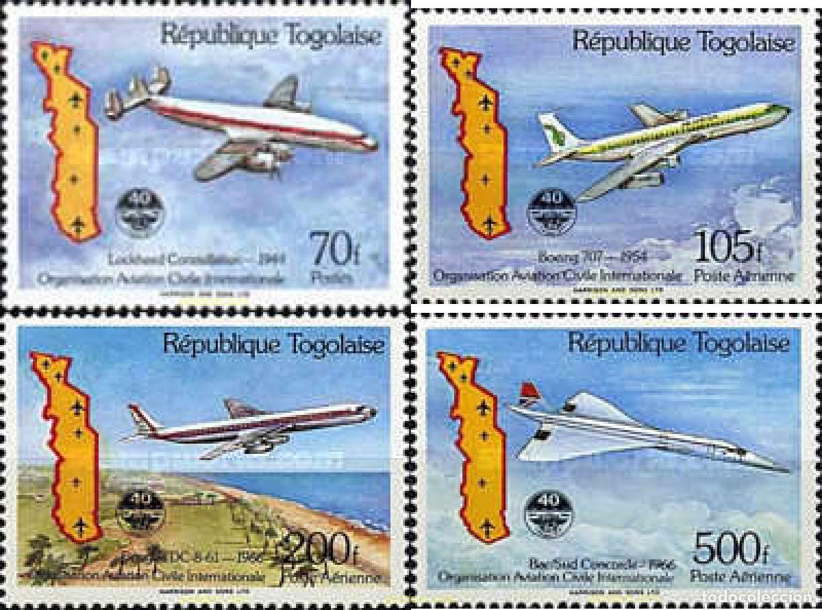 Sellos: 365599 MNH TOGO 1984 ORGANIZACION INTERNACIONAL DE AVIACION CIVIL
