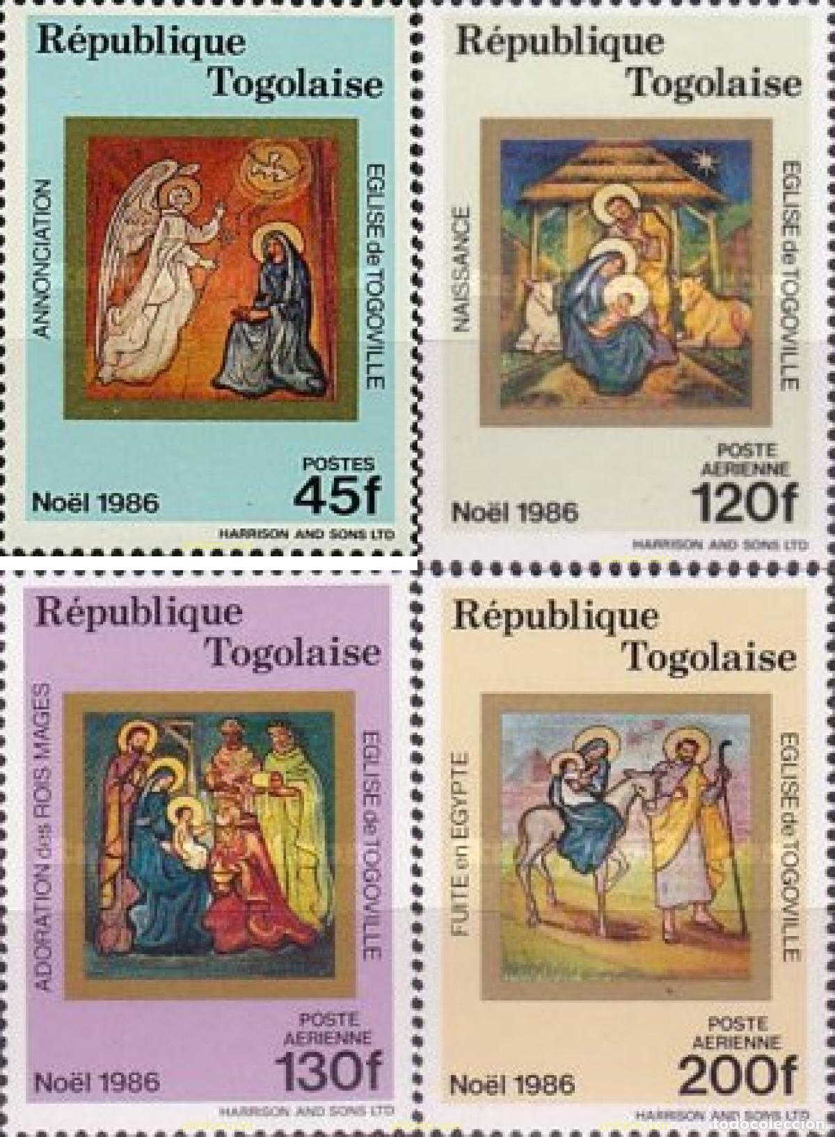 Sellos: 365629 MNH TOGO 1986 NAVIDAD