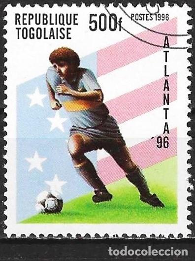 Sellos: Togo 1996 - Mi 2387 - YT 1438 - Juegos Ol&iacute;mpicos de Atlanta : F&uacute;tbol