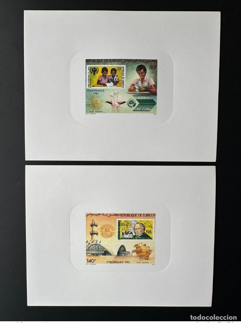 Sellos: Yibuti 1982 Mi. 335 - 336 Proof Luxe Philexfrance Rowland Hill Year Child