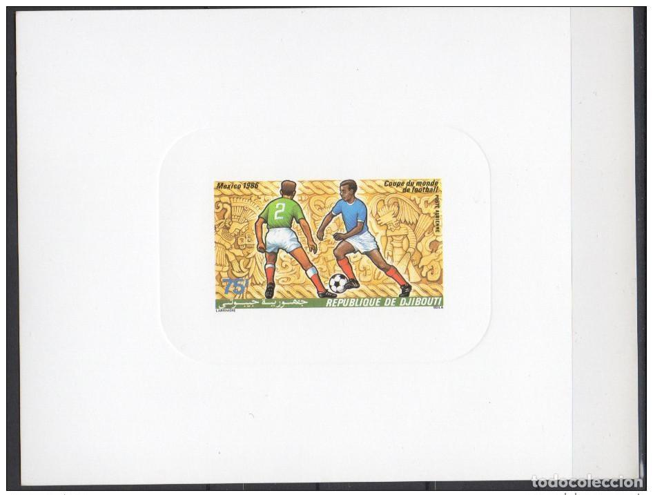Briefmarken: Yibuti 1986 Evento de lujo Mi. 461 Copa Mundial la FIFA M&eacute;xico F&uacute;tbol