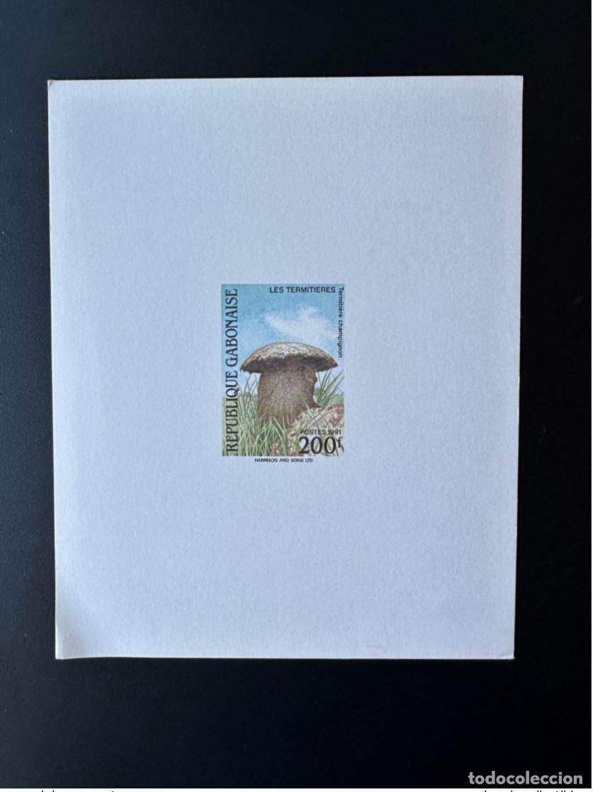 Sellos: Gab&oacute;n 1991 Mi. 1100 Evento de lujo Les Termite mounds Mushroom Pilz