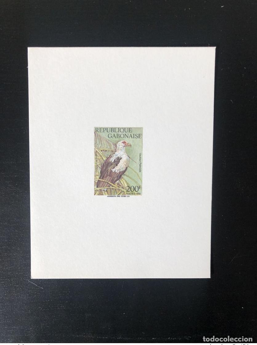 Sellos: Gab&oacute;n 1992 Mi. 1130 &iexcl;A prueba de lujo P&aacute;jaros vogel raptor buitre raro!