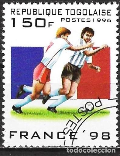 Sellos: Togo 1996 - Mi 2390 - YT 1440 - Copa del mundo de futb&oacute;l en Francia