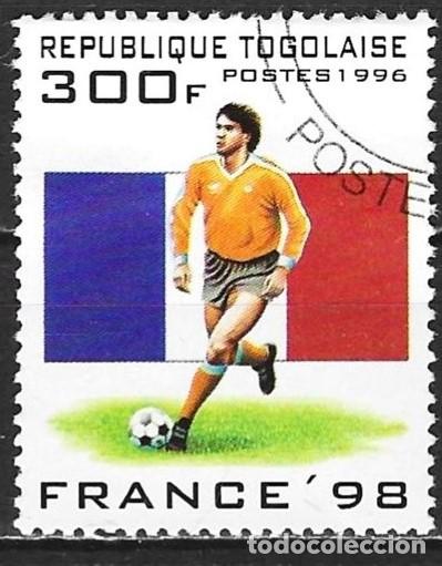 Sellos: Togo 1996 - Mi 2392 - YT 1442 - Copa del mundo de futb&oacute;l en Francia