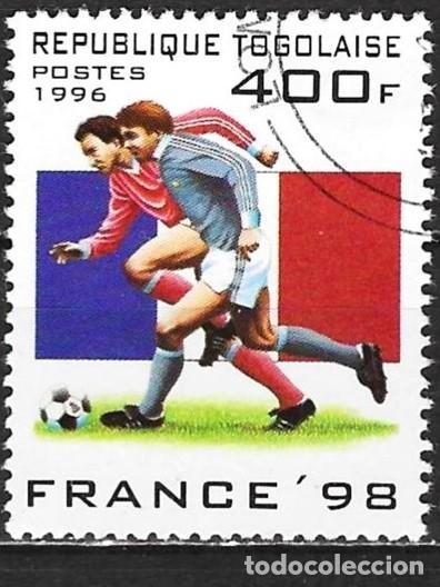 Sellos: Togo 1996 - Mi 2393 - YT 1443 - Copa del mundo de futb&oacute;l en Francia