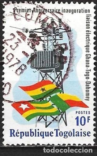 Sellos: Togo 1976 - Mi 1162 - YT 873 - Conexi&oacute;n el&eacute;ctrica entre Ghana, Togo y Dahomey