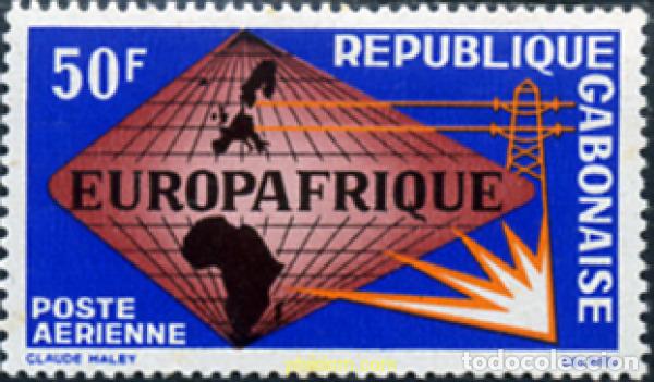 Sellos: 344394 MNH GABON 1965 2 ANIVERSARIO DE LA EUROPAFRICA