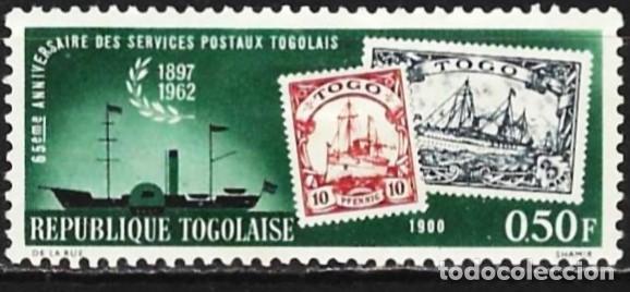 Sellos: Togo 1963 - Mi 357 - YT 372 - Los servicios postales : Barco - MH*
