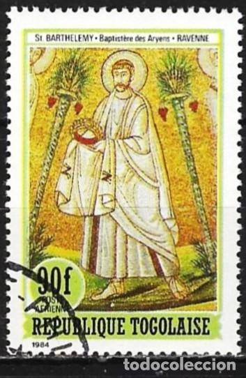 Sellos: Togo 1984 - Mi 1828 - YT A 538 - El ap&oacute;stol San Bartolom&eacute; ( A&eacute;reo )