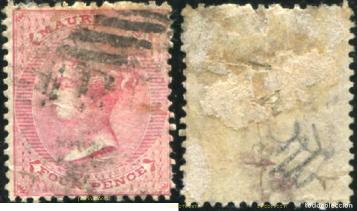 Sellos: 767964 USED MAURICIO 1863 VICTORIA