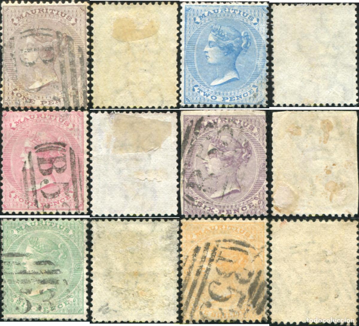 Sellos: 767959 USED MAURICIO 1863 VICTORIA