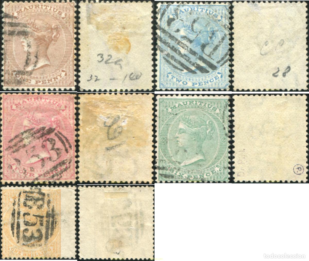 Sellos: 767961 USED MAURICIO 1863 VICTORIA