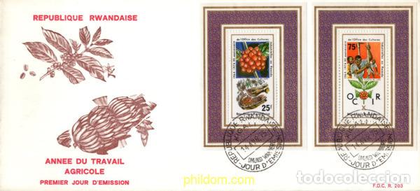 Sellos: 7084 MNH RUANDA 1975 A&Ntilde;O DEL TRABAJO AGRICOLA