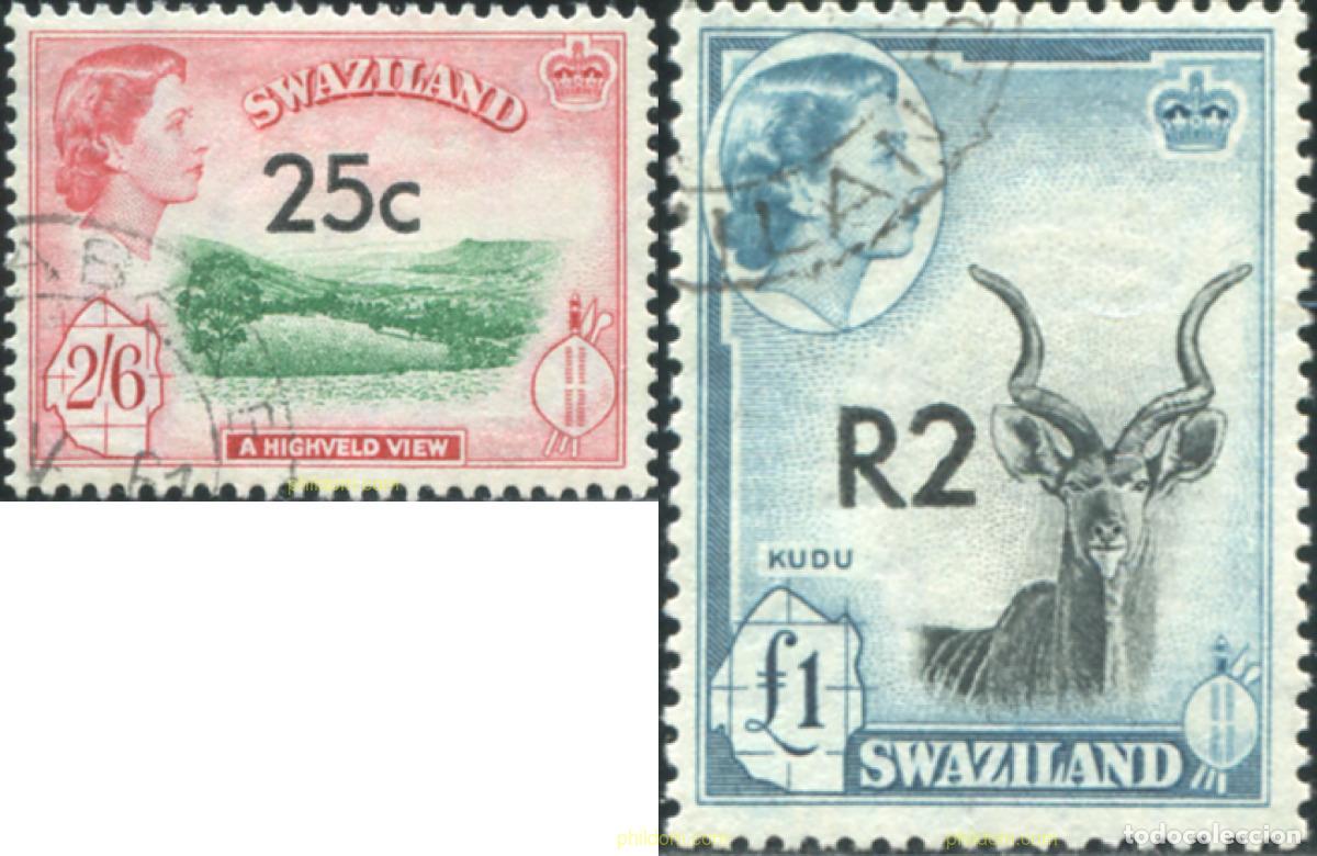 Sellos: 772557 USED SWAZILANDIA 1961 SERIE BASICA