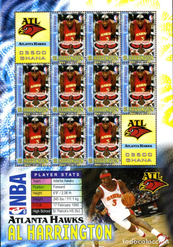Sellos: 195142 MNH GHANA 2006 LIGA NBA