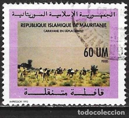 Sellos: Mauritania 1993 - Mi 1009 - YT 667 - Caravana de camellos