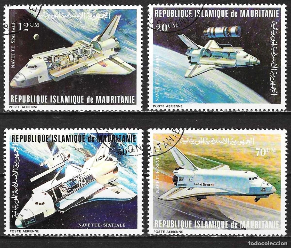 Sellos: Mauritania 1981 - Mi 715 a 718 - YT A200 a 203 - Transbordador espacial estadounidense ( A&eacute;reo )