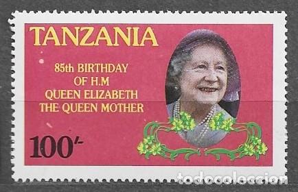 Sellos: Tanzania 1985 - 85 Aniversario de la reina madre Elizabeth - 266** - 2000-10