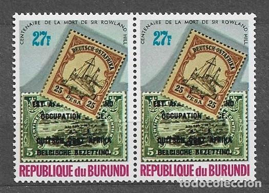 Sellos: Republica de Burundi 1979 - Centenario de la muerte de Sir Rowland Hill - 1533** - 2000-10