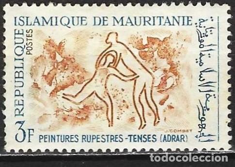 Sellos: Mauritania 1966 - Mi 295 - YT 219 - Pinturas rupestres en el Adrar