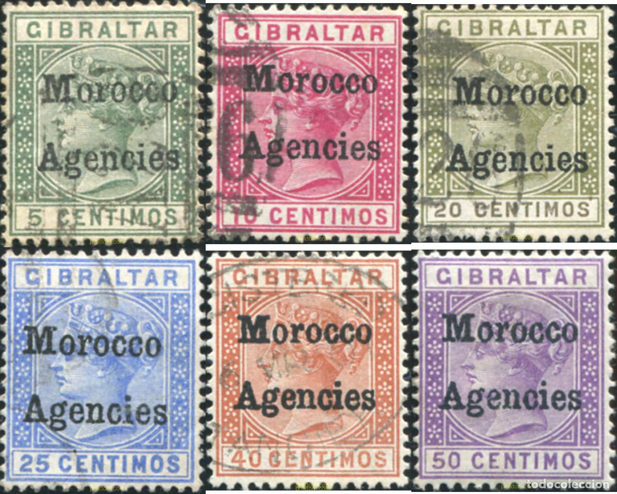 Sellos: 778292 USED MARRUECOS Agencia Britanica 1898 SELLO DE GIBRALTAR &rdquo;VICTORIA&rdquo; DE 1889-95 SOBRECARGADOS